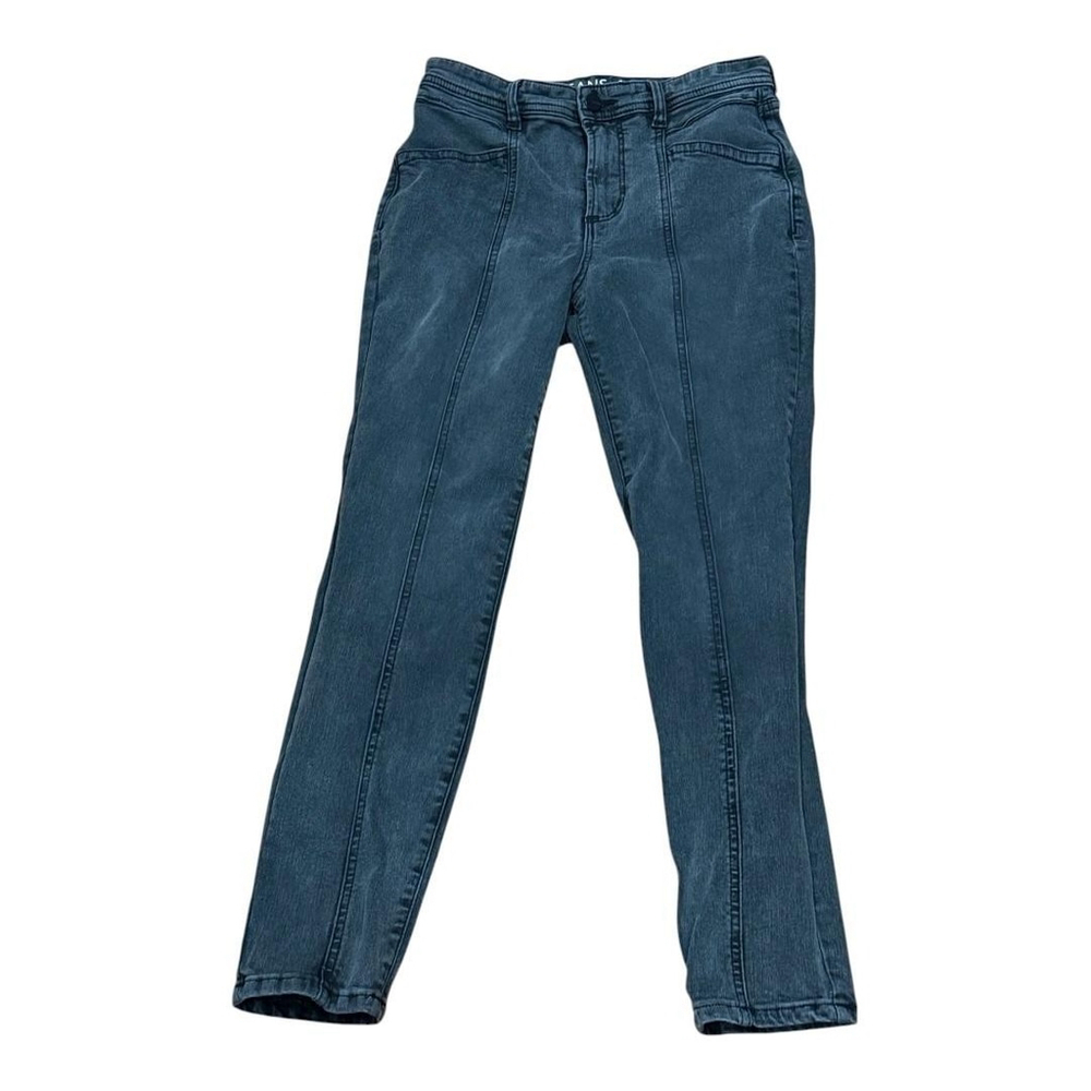 R JEANS Jeans Womens 27 Petite Blue Super High Rise Skinny Seamed Stretch